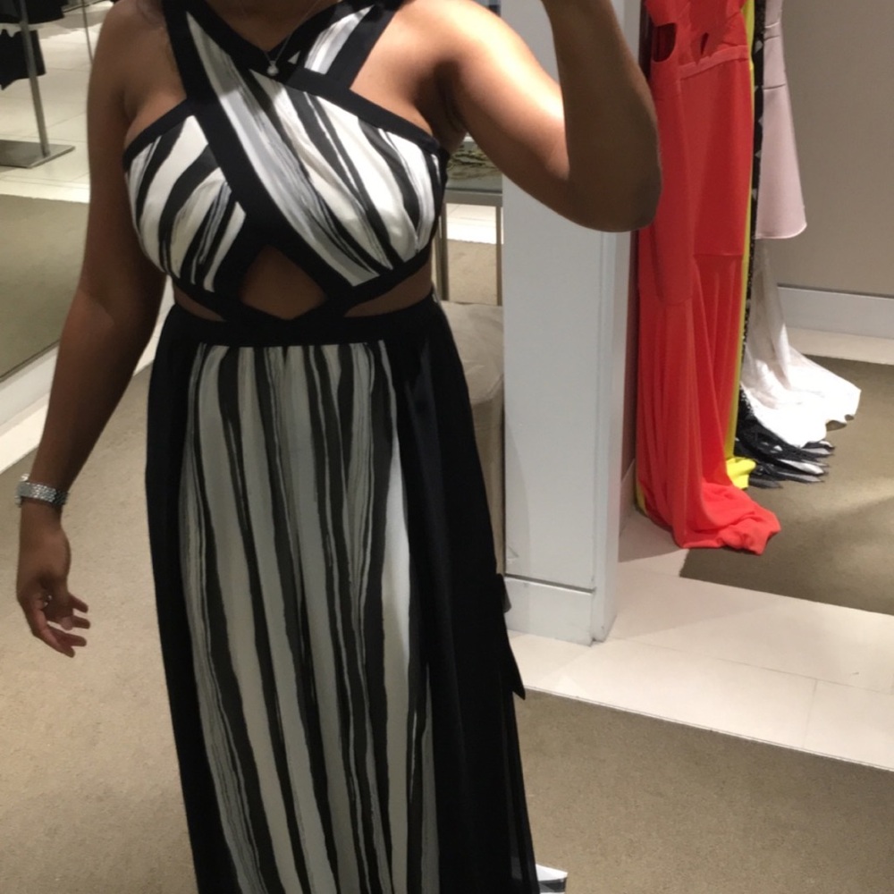 Black and White maxi dress